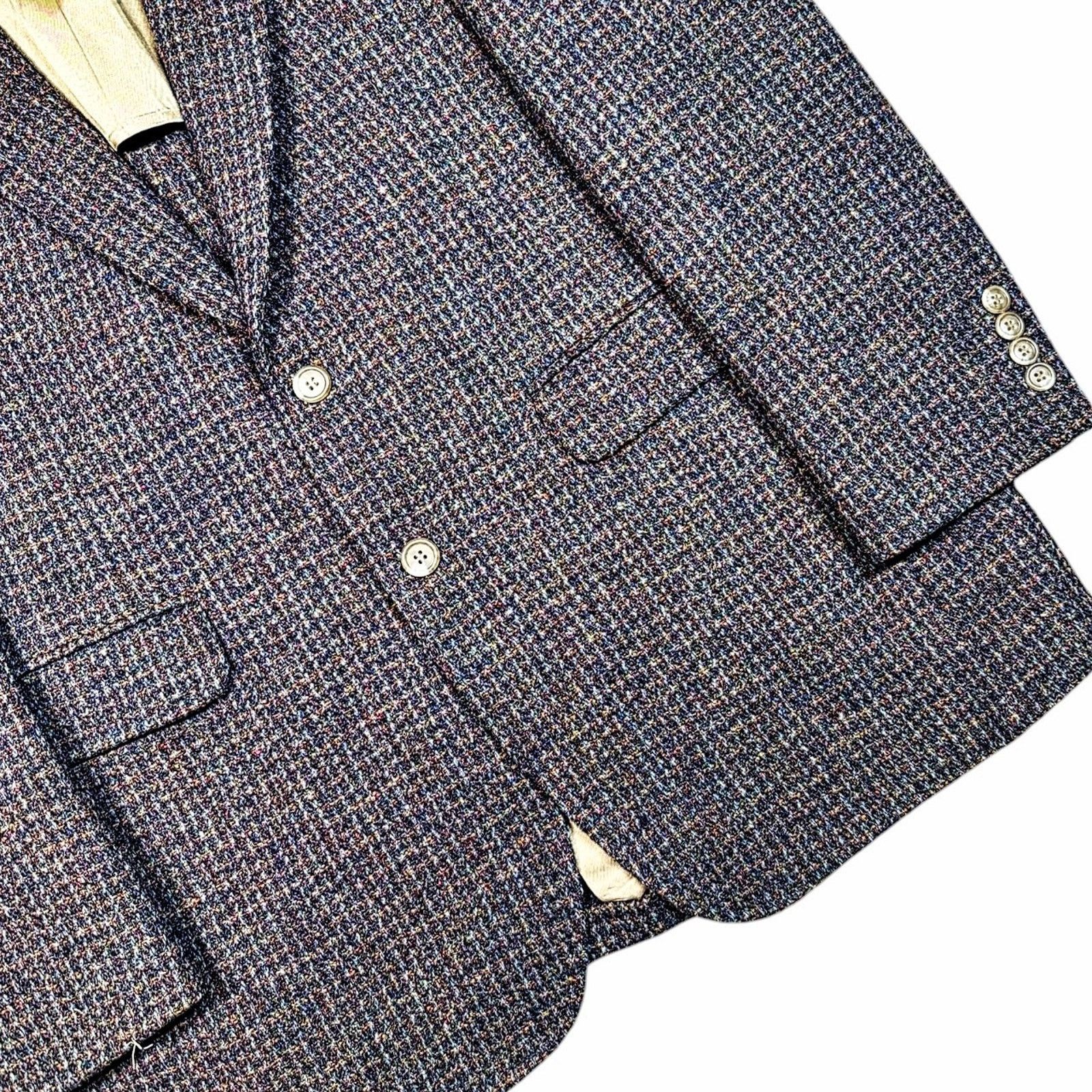 Harris Tweed Heironimus Harris Tweed Blazer 42R Wool Sport Coat Vintage Size 42R - 7 Thumbnail