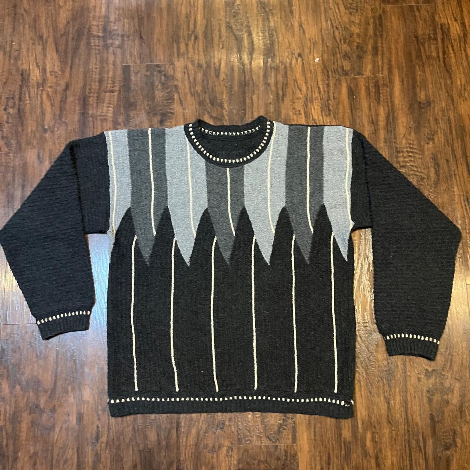 Vintage Vintage Hand Made Knit Sweater Size M / US 6-8 / IT 42-44 - 1 Thumbnail