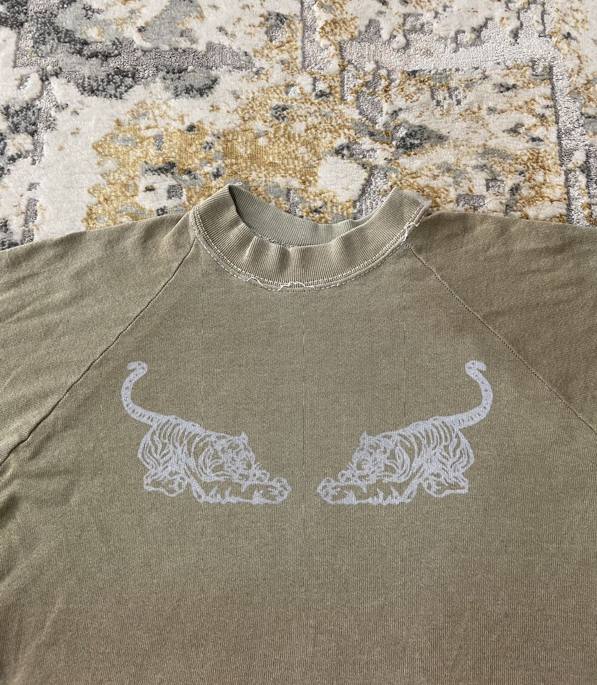 Other × Vintage VINTAGE SOUTHEST TIGERS MOTIF FADED OLIVE GREEN Size US S / EU 44-46 / 1 - 4 Thumbnail