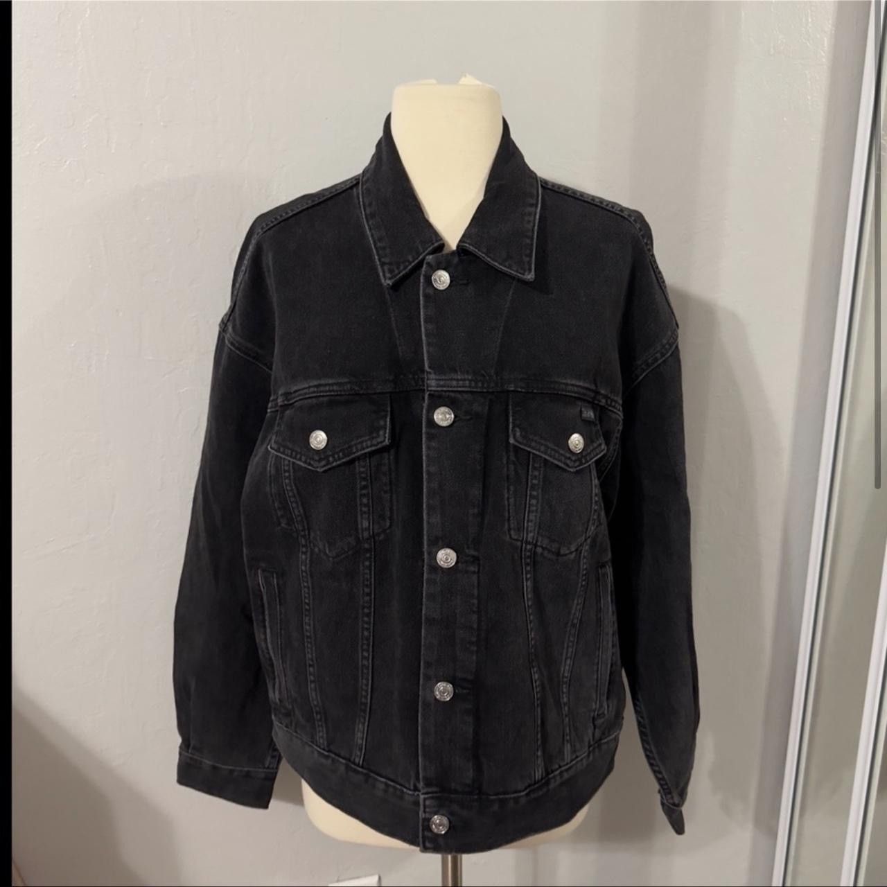 Calvin Klein NWT Calvin Klein Black Denim Trucker Jacket Size US S / EU 44-46 / 1 - 1 Thumbnail