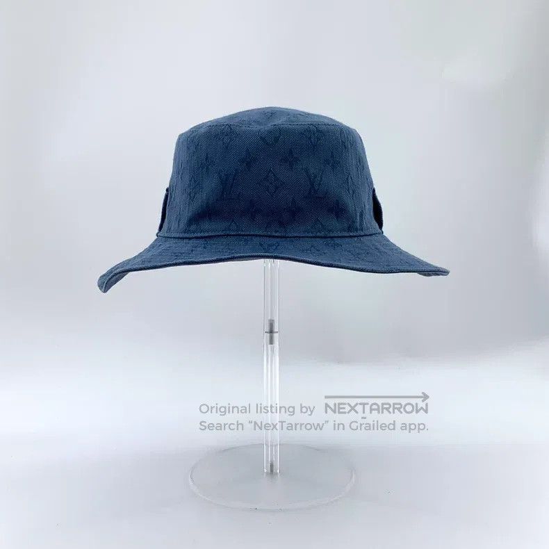 Louis Vuitton Louis Vuitton Blue logo dark print full-print cotton casua Size ONE SIZE - 4 Thumbnail