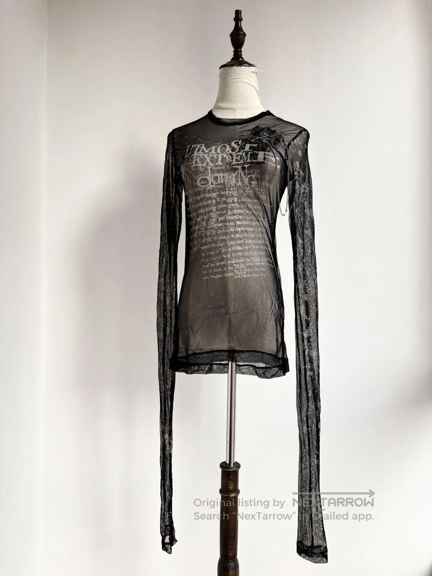Vivienne Westwood Vintage h.anarchy Black Mesh Top. Size M / US 6-8 / IT 42-44 - 1 Thumbnail