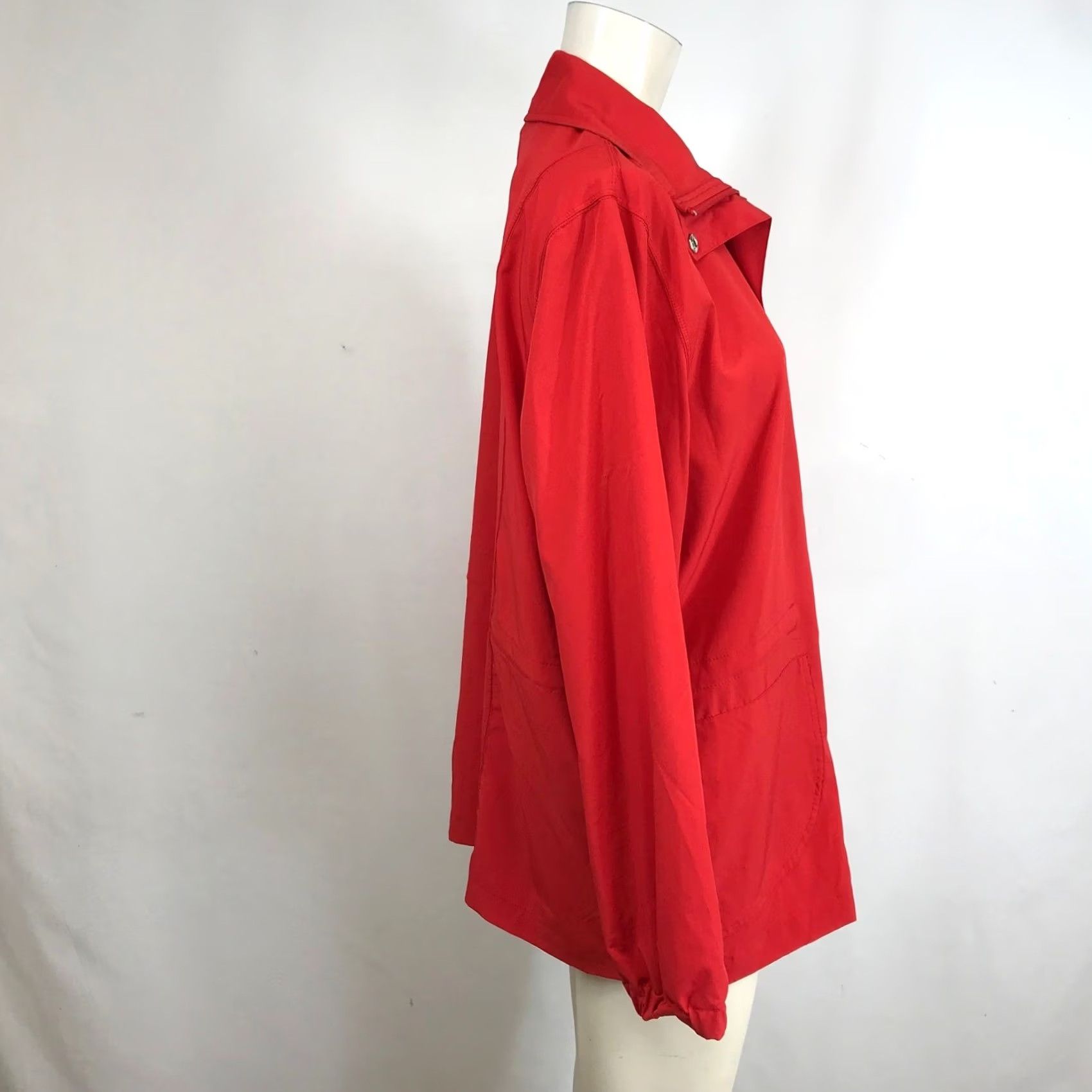 Vintage Lane Bryant Red Zip Front Lightweight Jacket Women's 14/16 Size XL / US 12-14 / IT 48-50 - 4 Thumbnail