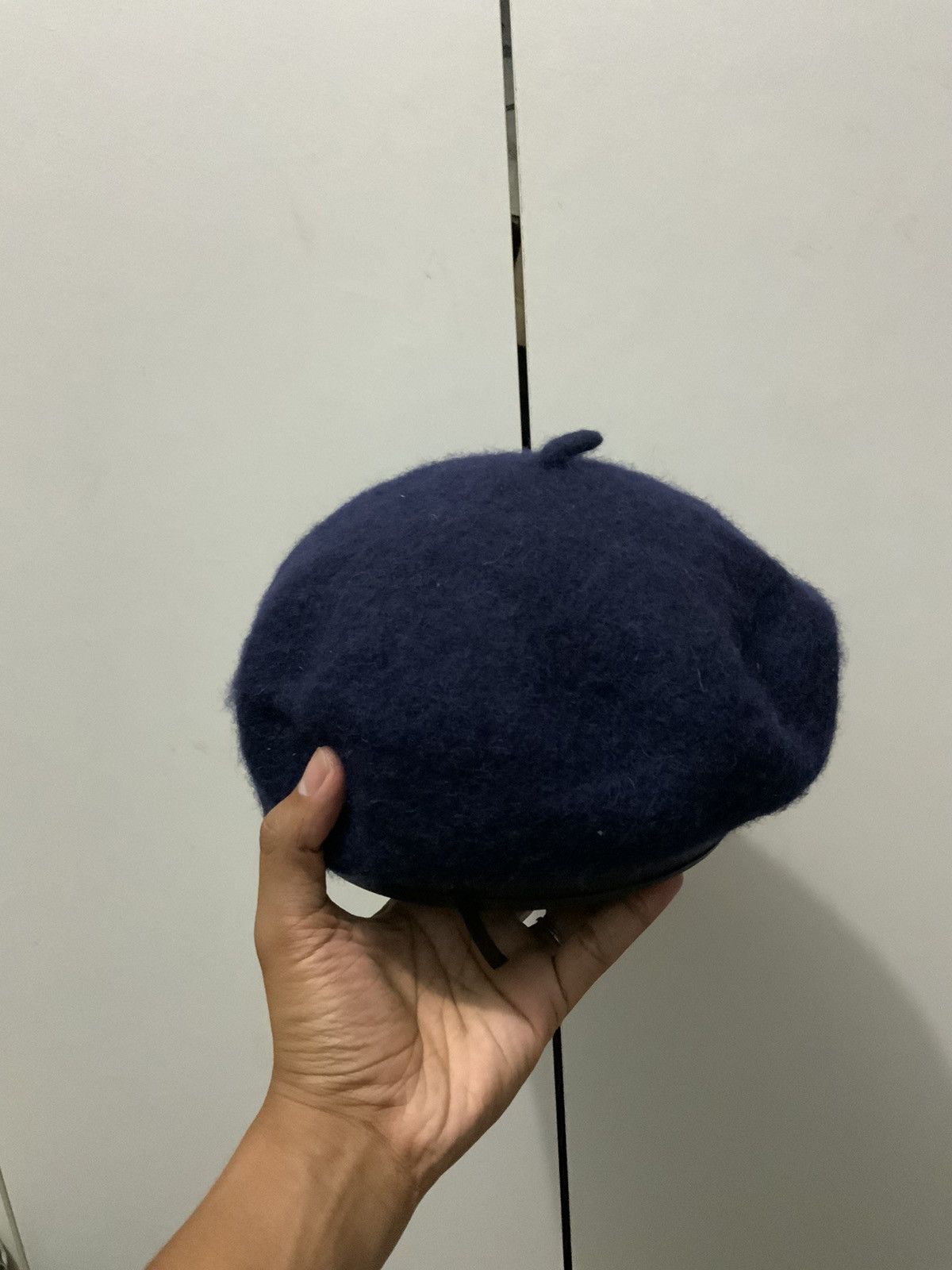Japanese Brand Drection Wool Berrett Indigo Size ONE SIZE - 3 Thumbnail