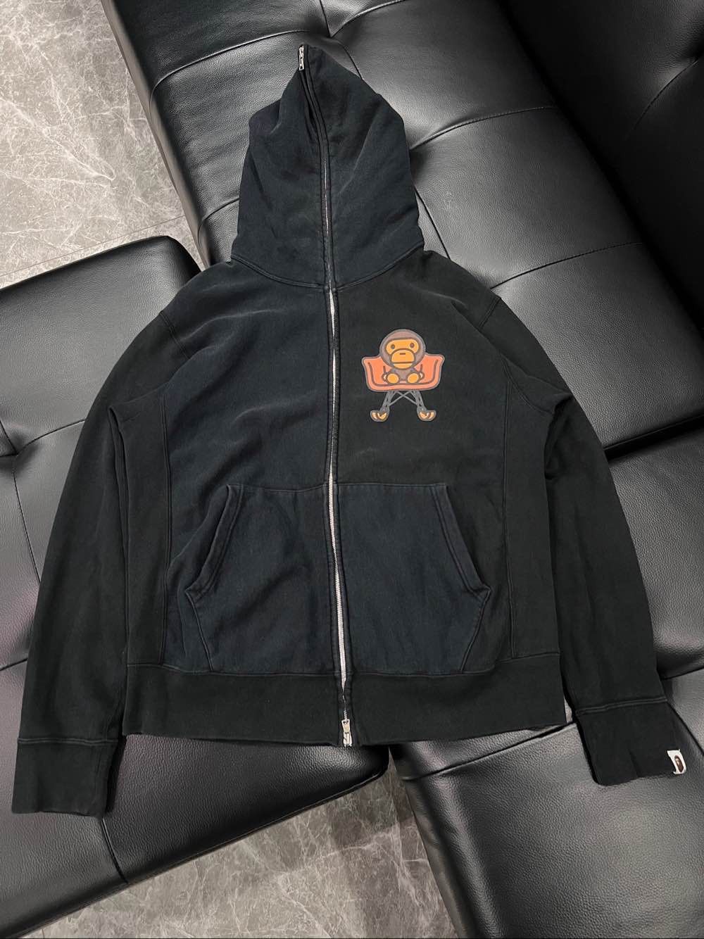 Bape A Bathing Ape Baby Milo Zip Hoodie Black Size M Size US M / EU 48-50 / 2 - 1 Thumbnail