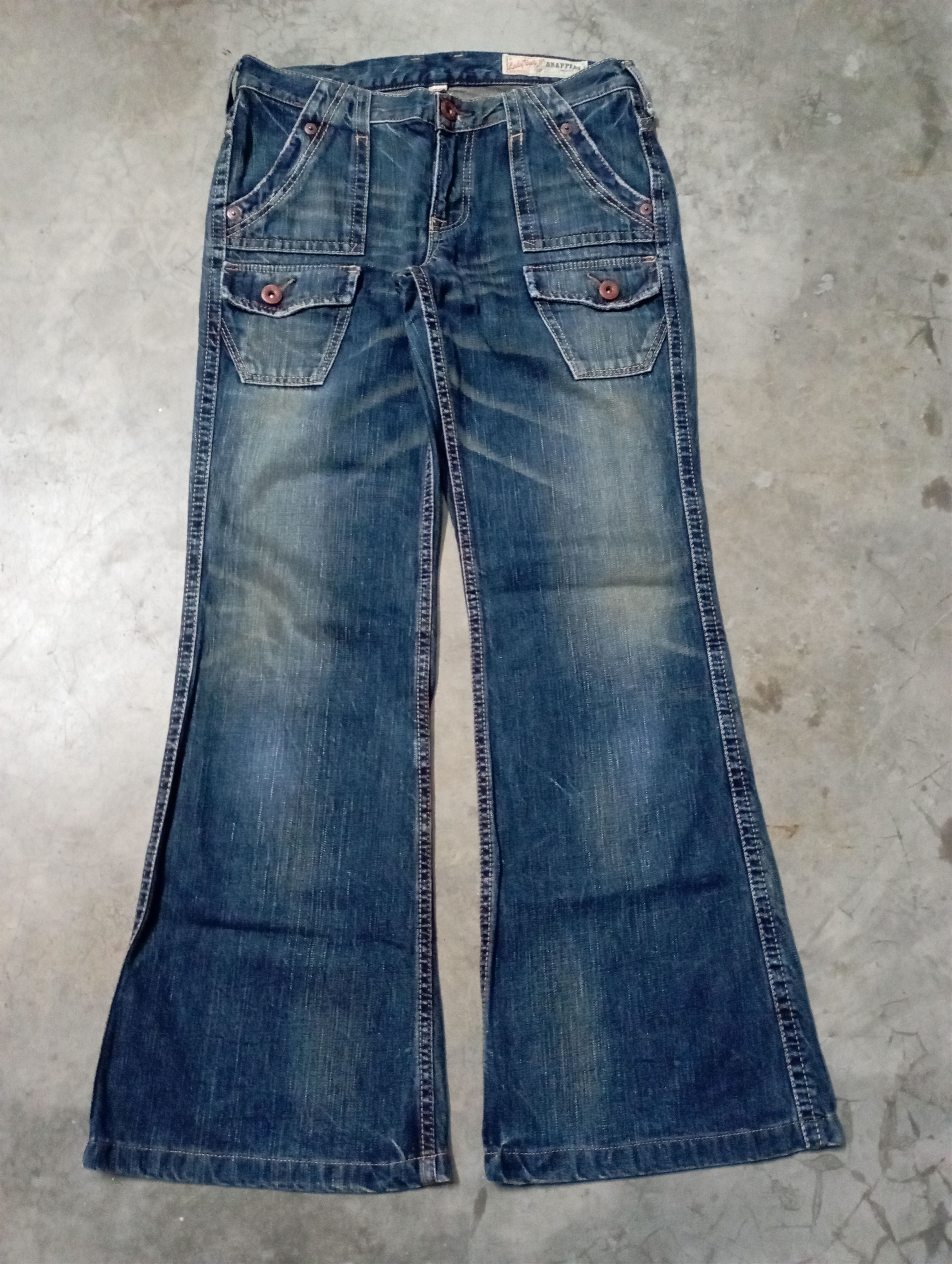 Super Flare Jeans Mud Rusty Japan Brappers Bush Pant Jeans