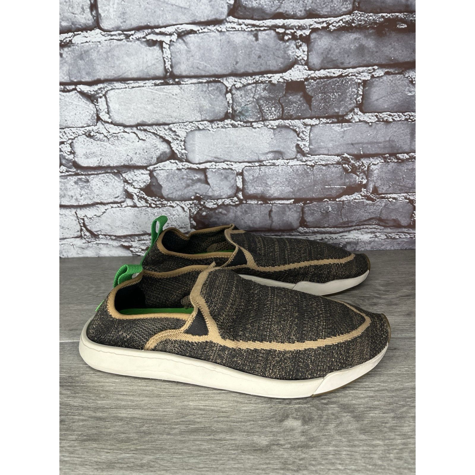 Sanuk Sanuk Chiba Quest Knit Brown Natural Fabric Slip On Shoes Me Size US 10 / EU 43 - 12 Thumbnail
