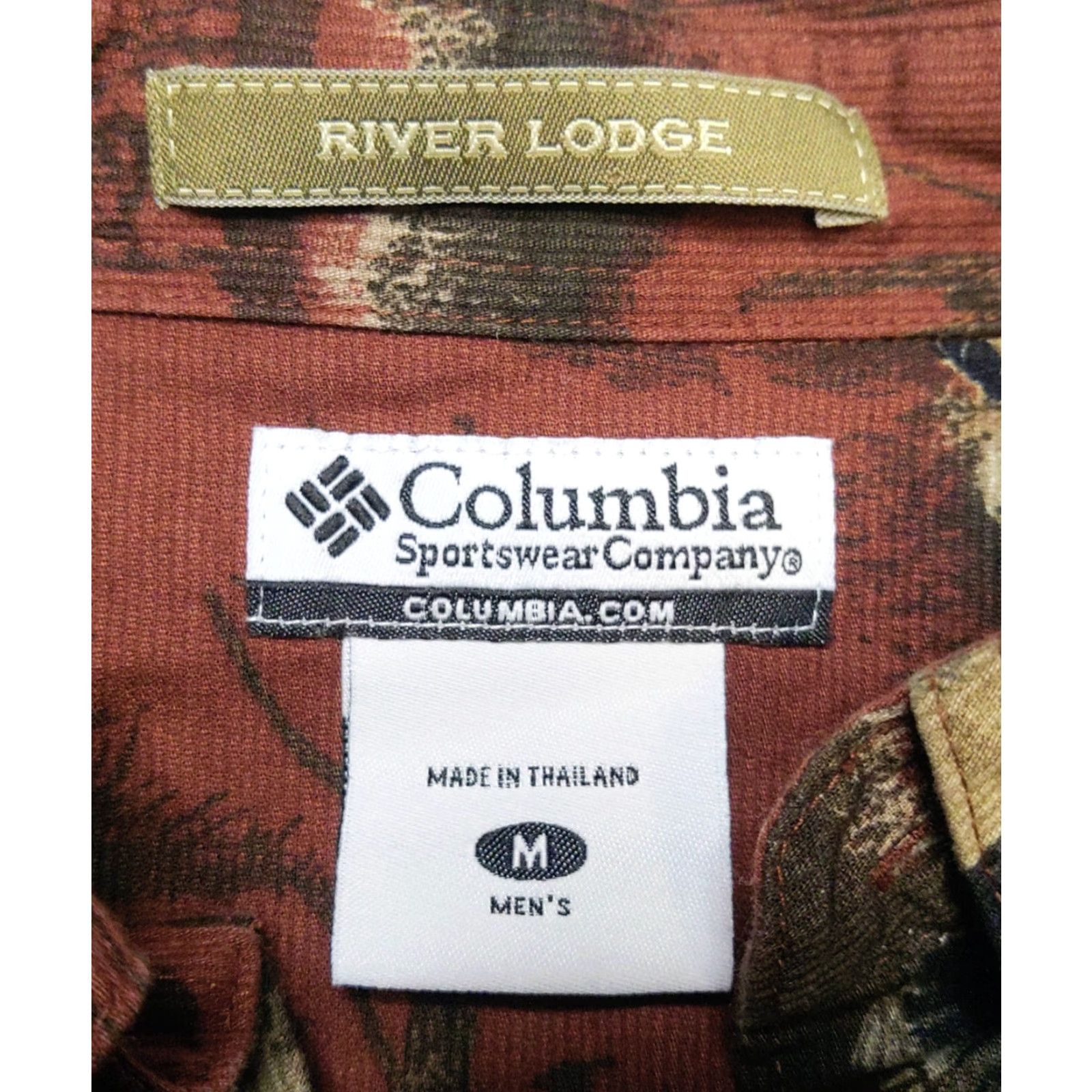 Vintage Columbia River Lodge Shirt Mens M Rust Red Corduroy Button-Down Animal Print Pockets Dog Nature Outdoor button-up Size US M / EU 48-50 / 2 - 7 Thumbnail