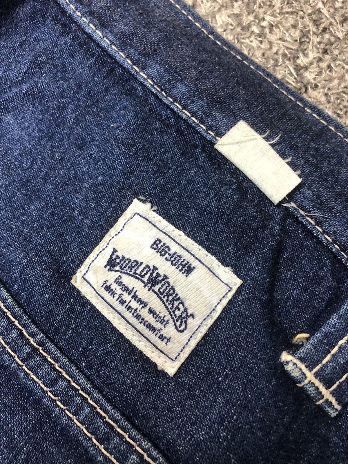 Big John × Japanese Brand × Vintage Vintage 90s BiG JOHN World Workers Cargo Jeans Size US 30 / EU 46 - 19 Thumbnail