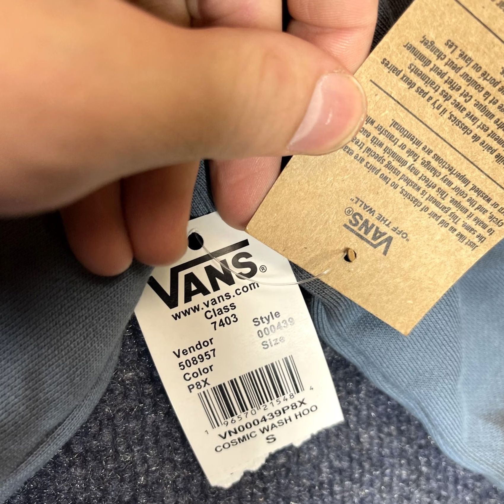 Vans VANS Hoodies Mens Small Gray Cosmic Wash Tie Dye Fleece Pullover Sweatshirt Graphic Print Logo Space Size US S / EU 44-46 / 1 - 4 Thumbnail
