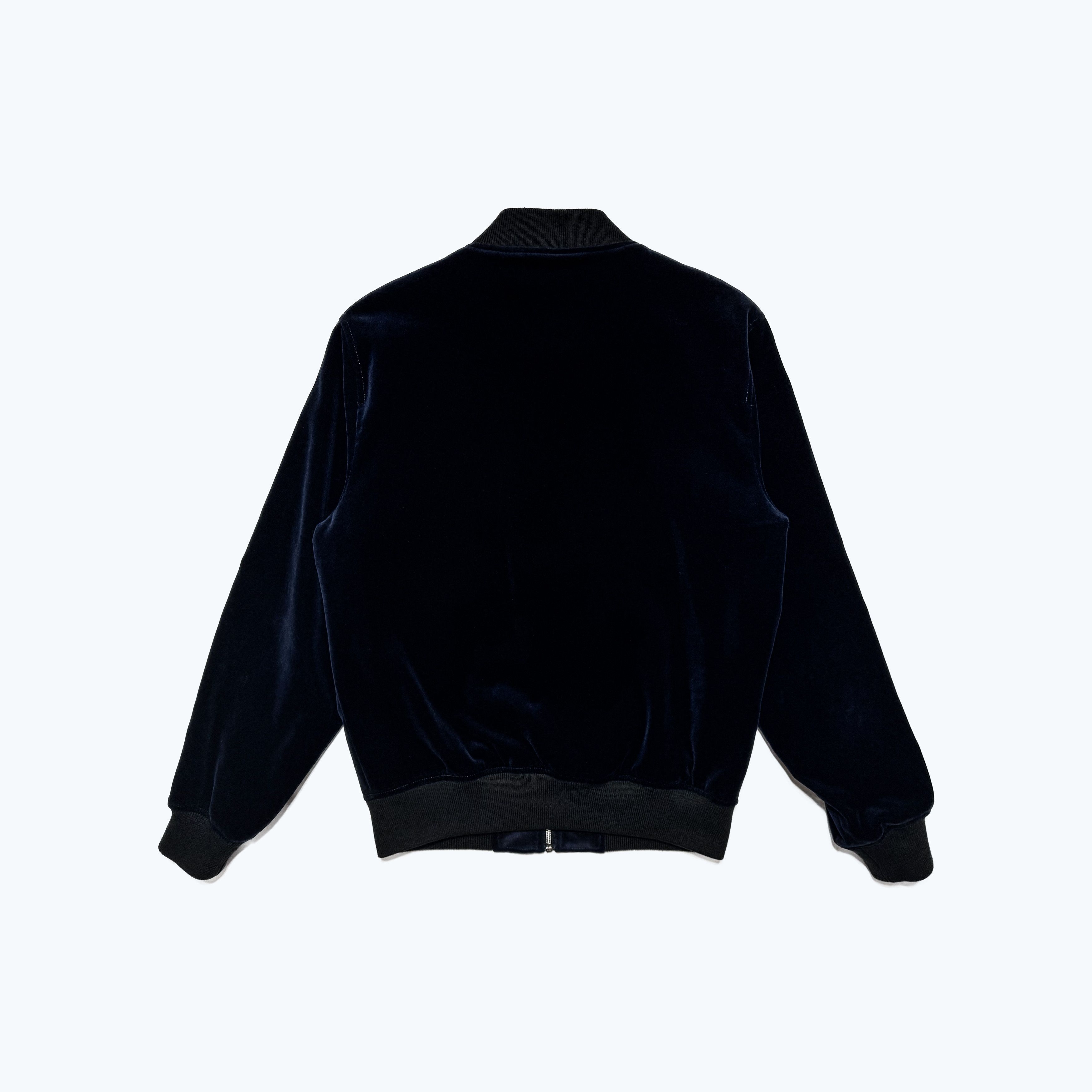 J.Crew NWOT J.Crew Ludlow Navy Velvet Bomber with Tuxedo Stripes Size US S / EU 44-46 / 1 - 3 Thumbnail
