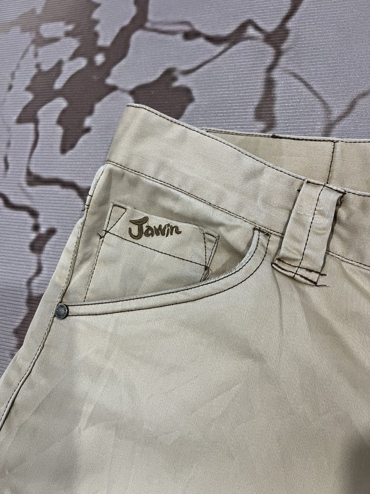 Japanese Brand Jawin Stretch Slim Cargo Work Pants Size US 34 / EU 50 - 4 Thumbnail