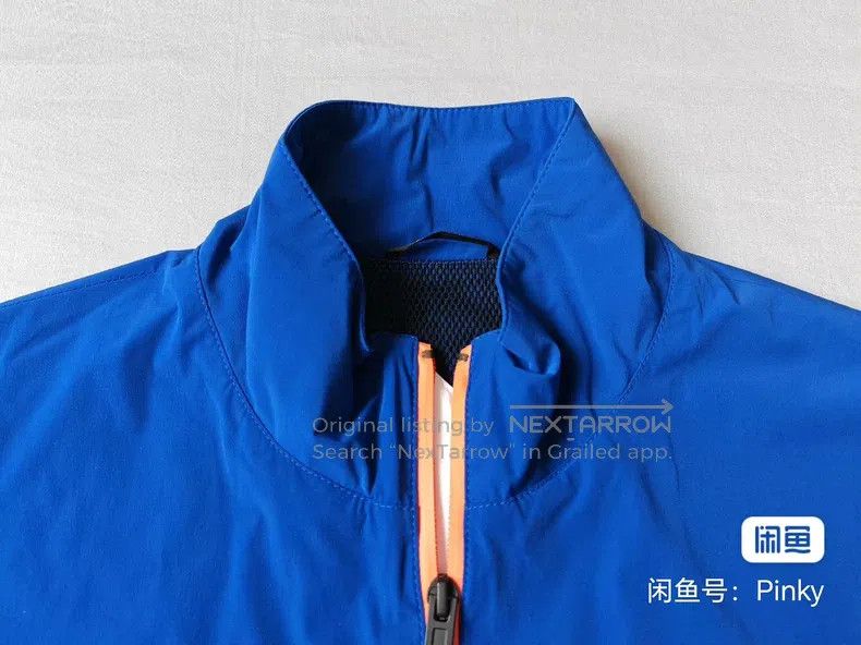 Hermes Hermes Blue Nylon Functional Windbreaker Jacket Size US L / EU 52-54 / 3 - 7 Thumbnail