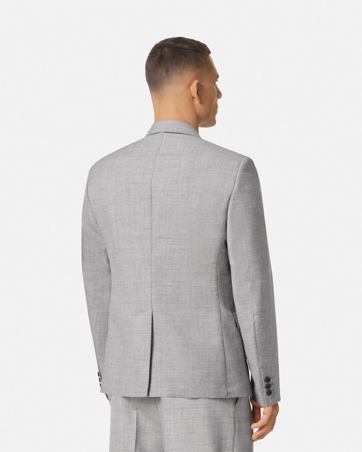 Versace AUTHENTIC VERSACE SUIT Gray Wool-Blend Double-Breasted Size 38R - 3 Thumbnail