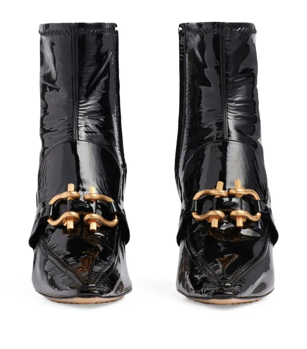 Bottega Veneta o1bcso1str0225 Madame Ankle Boots in Black Size US 5 / IT 35 - 3 Thumbnail