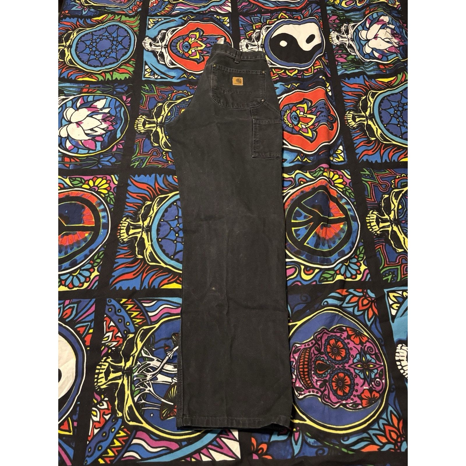 Vintage carhartt doubleknee black rare small distressed Pant 33 X 34 Size US 33 - 3 Thumbnail