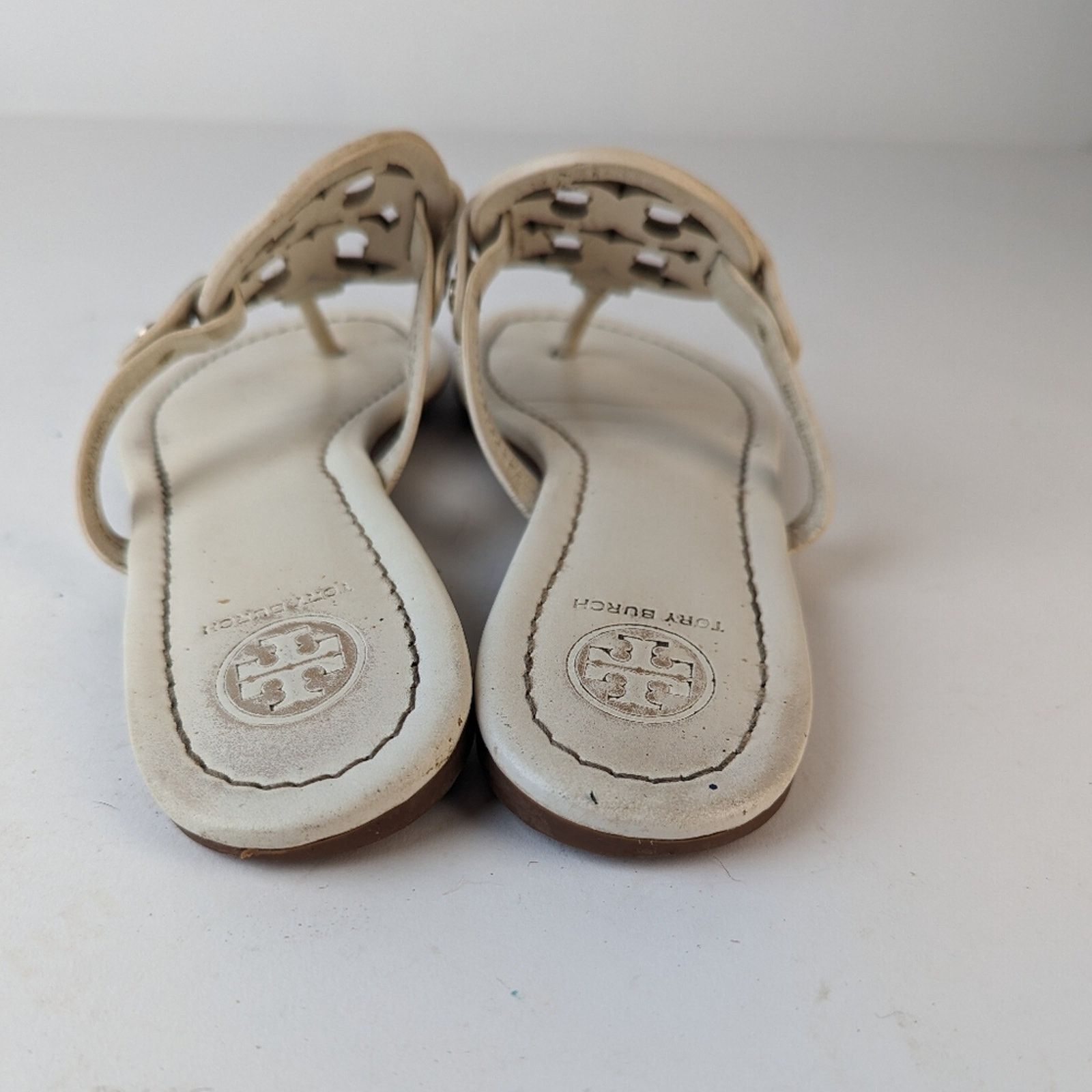 Tory Burch Tory Burch Miller White Sandals - 7.5 Size US 7.5 / IT 37.5 - 5 Thumbnail