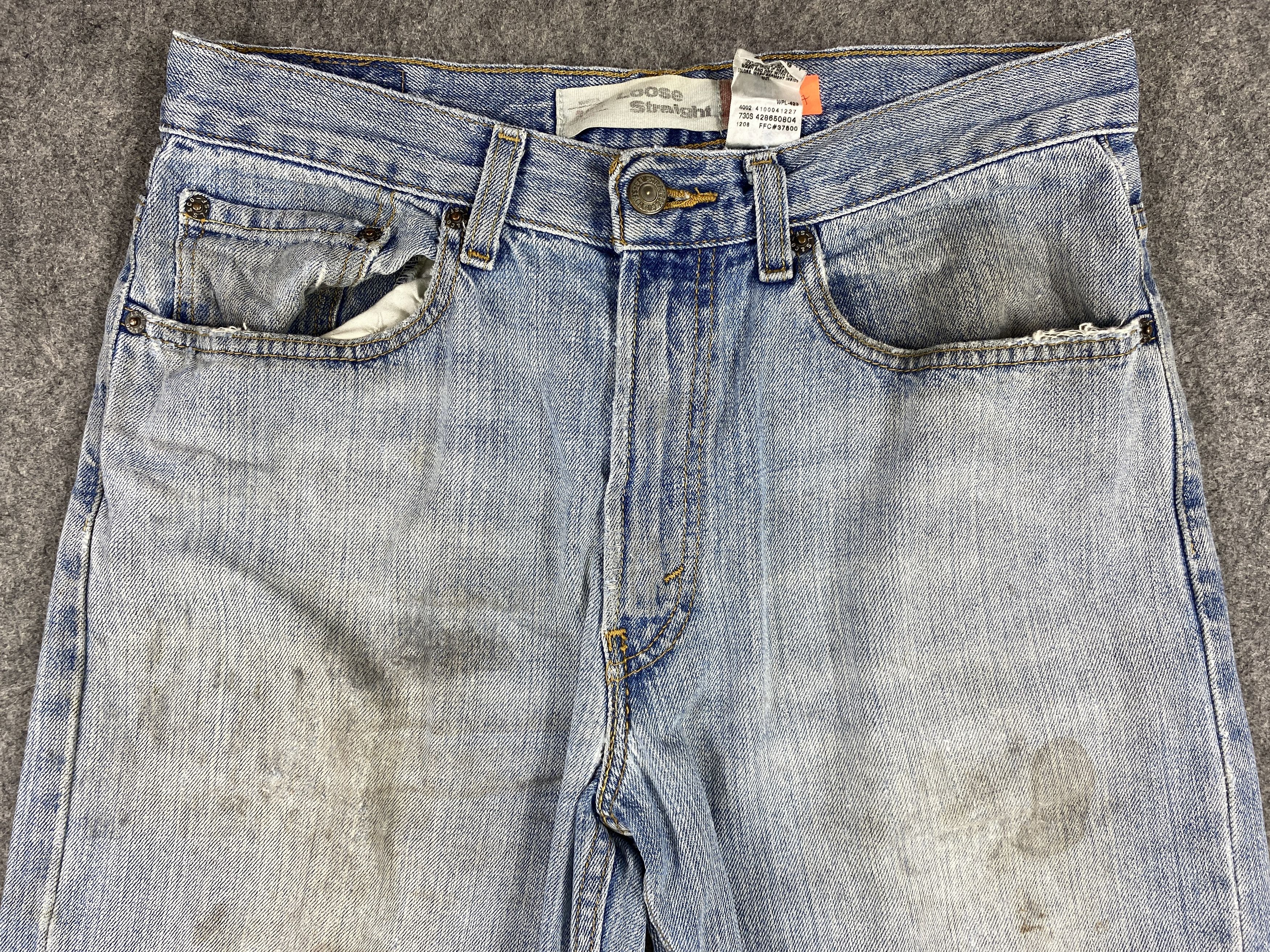 Levi's Dirty Used Blue Vintage Levi's 569 30x30 Denim -JN1717 Size US 30 / EU 46 - 3 Thumbnail