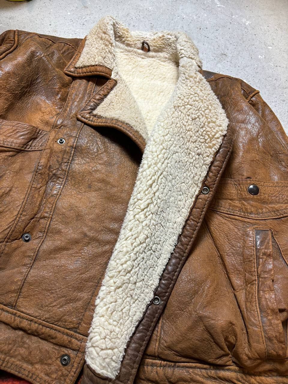 Japanese Brand × Vintage Vintage Y2K Aviator Leather Motorcycle Jacket Size US XL / EU 56 / 4 - 2 Thumbnail