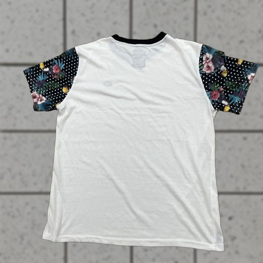 Enyce ENYCE T-Shirt Men L Floral Hawaiian Sleeve Toucan Bird Multicolor Short Sleeve Crew Neck Large Size US L / EU 52-54 / 3 - 1 Thumbnail