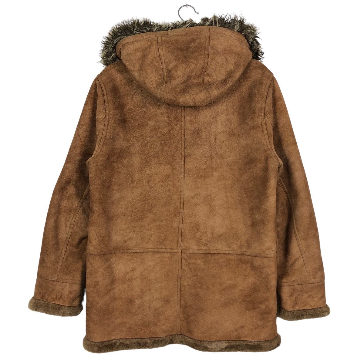 Japanese Brand 🔥90’s Vintage Carter’s Moleskin Leather Mink Fur Hoodie Size US L / EU 52-54 / 3 - 8 Thumbnail
