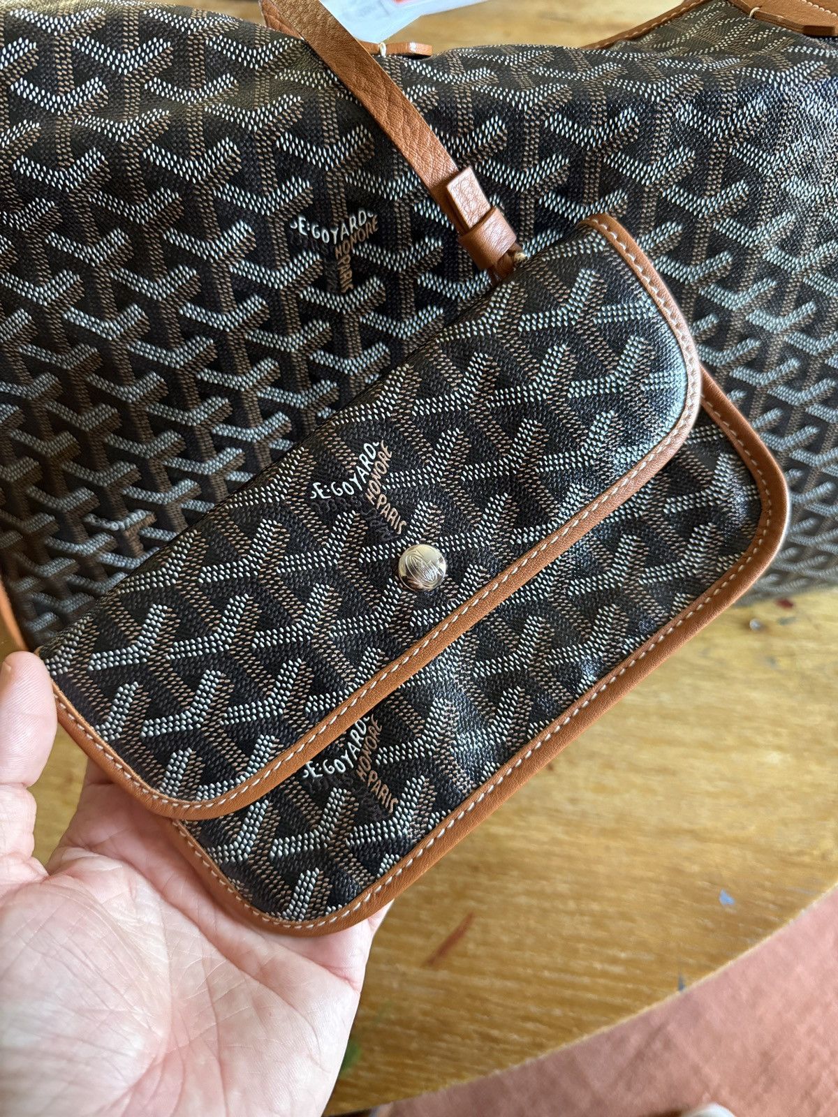 Goyard GOYARD Goyardine Sac Hardy Pet Carrier PM in Black and Brown Size ONE SIZE - 6 Thumbnail