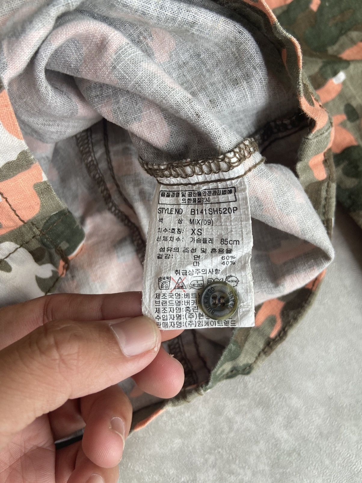 14th Addiction Buckaroo Camo Button Shirt Rock Punk Style Size US XS / EU 42 / 0 - 11 Thumbnail