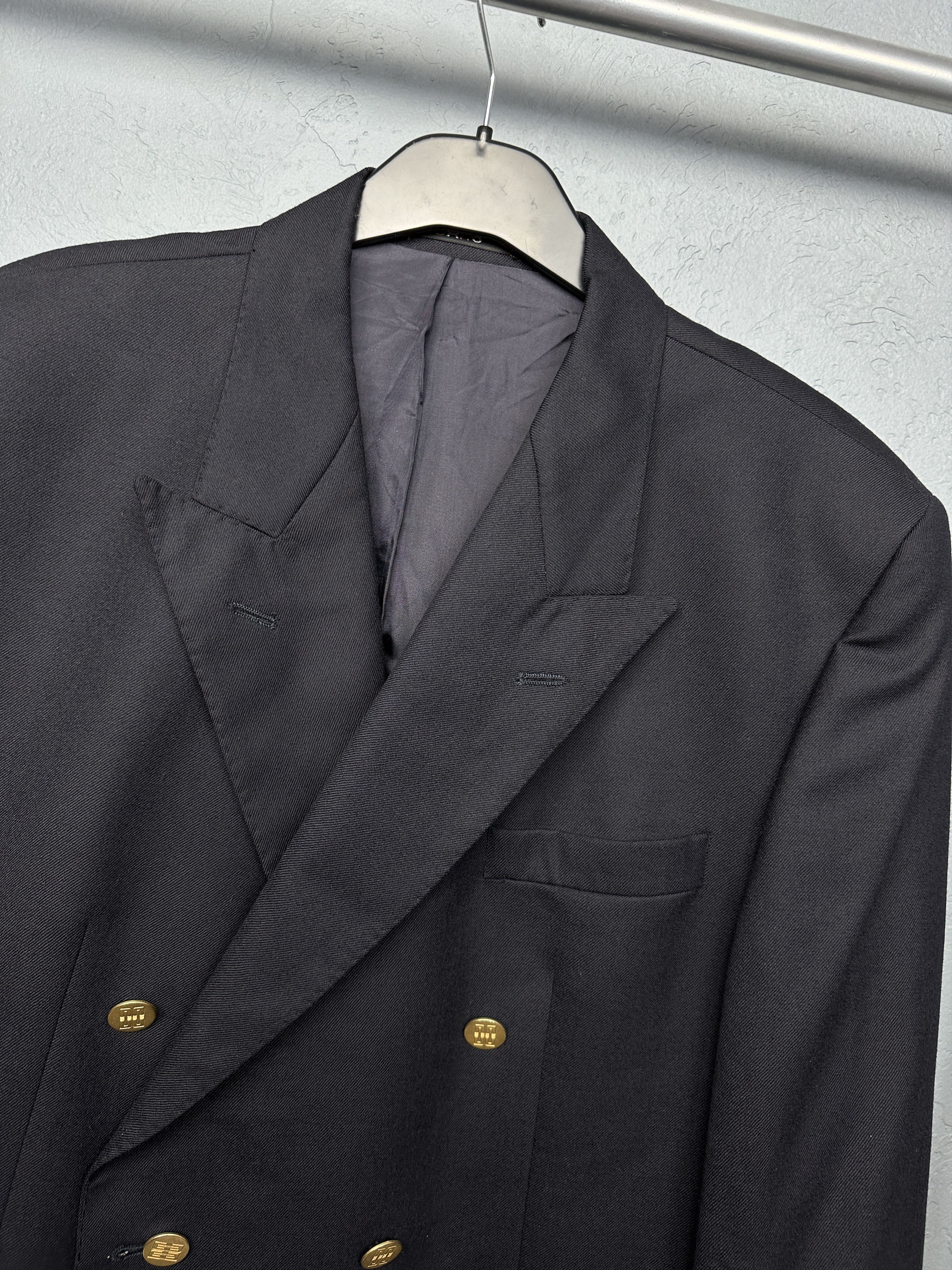 DAKS Daks DD Vintage Double Breasted Wool Blazer Jacket Size 40S - 2 Thumbnail