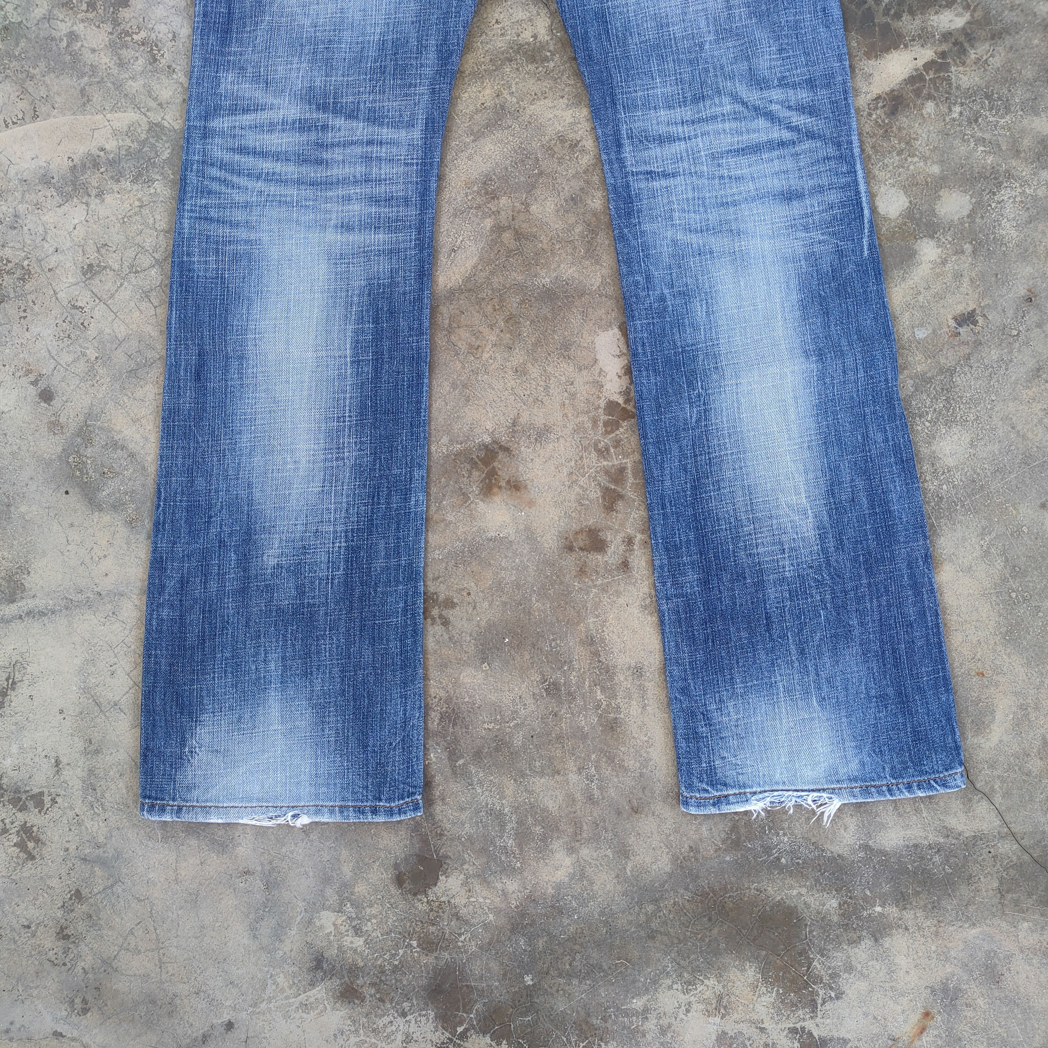 Japanese Brand W30×33 VINTAGE RED PEPPER FADED DISTRESSED JEAN DENIM PANTS Size US 30 / EU 46 - 13 Thumbnail