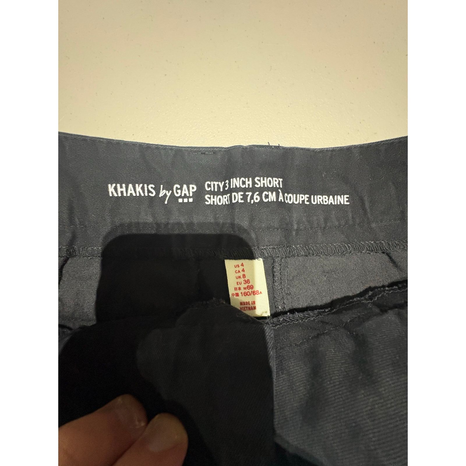 Gap Gap Khakis Women’s City 3 Inch Shorts Black Size 4 Cotton Size 27" / US 4 / IT 40 - 4 Thumbnail