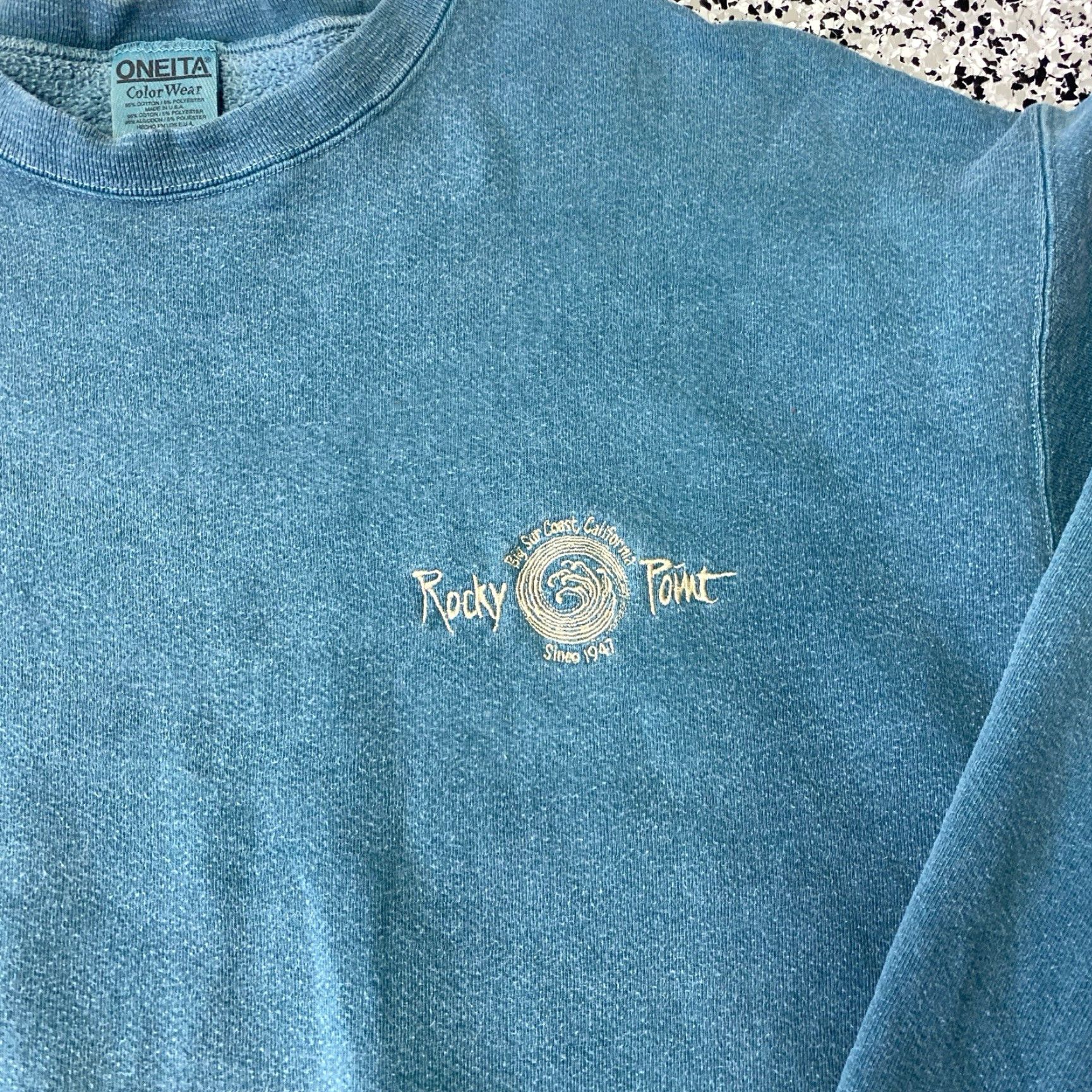 Vintage VINTAGE Puerto Penasco Sweatshirt Mens XL Rocky Point Sonora Blue Pullover Long Sleeve Size US XL / EU 56 / 4 - 2 Thumbnail