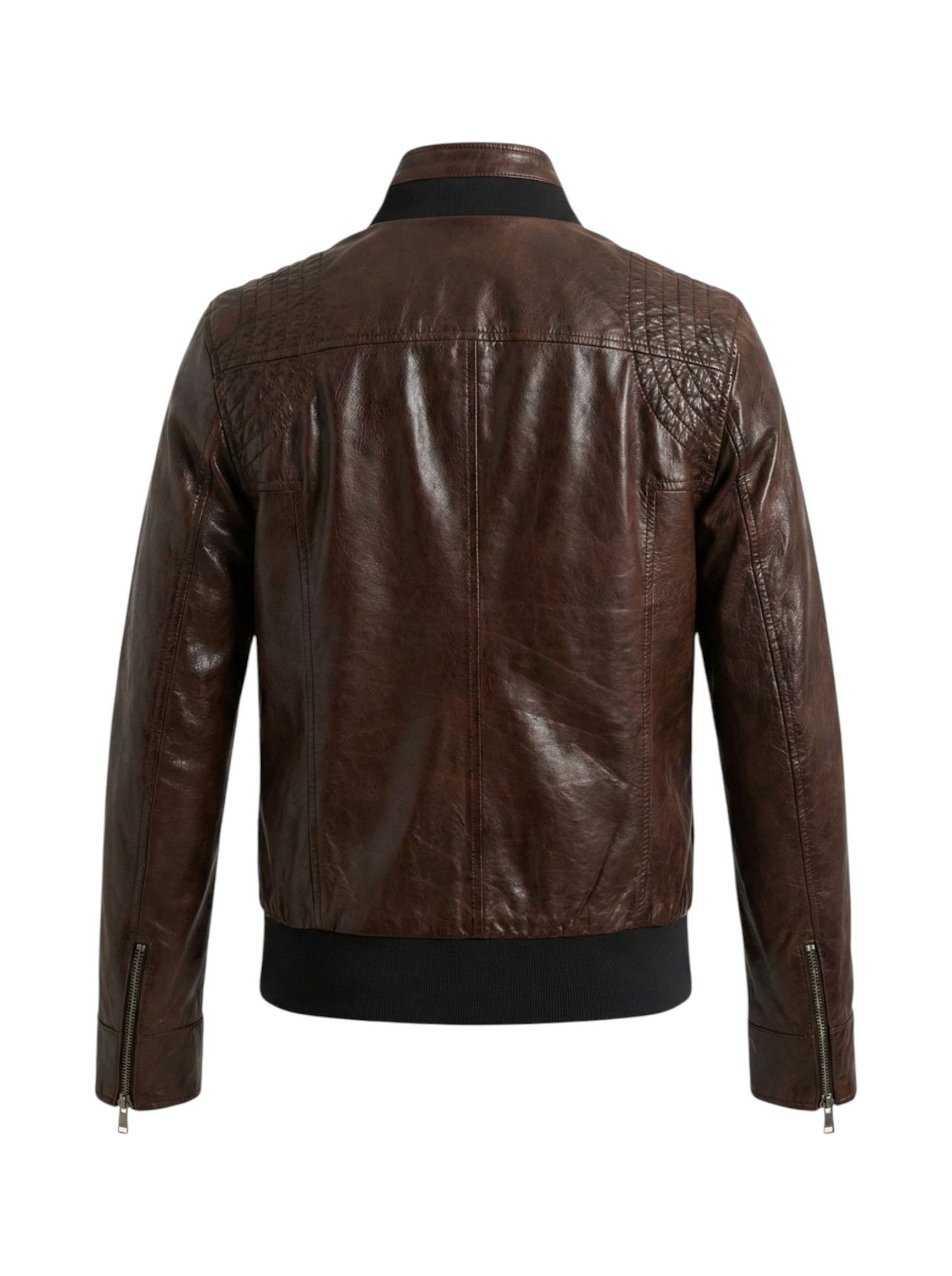 Dolce & Gabbana LAMBSKIN LEATHER BIKER JACKET Size US M / EU 48-50 / 2 - 2 Thumbnail
