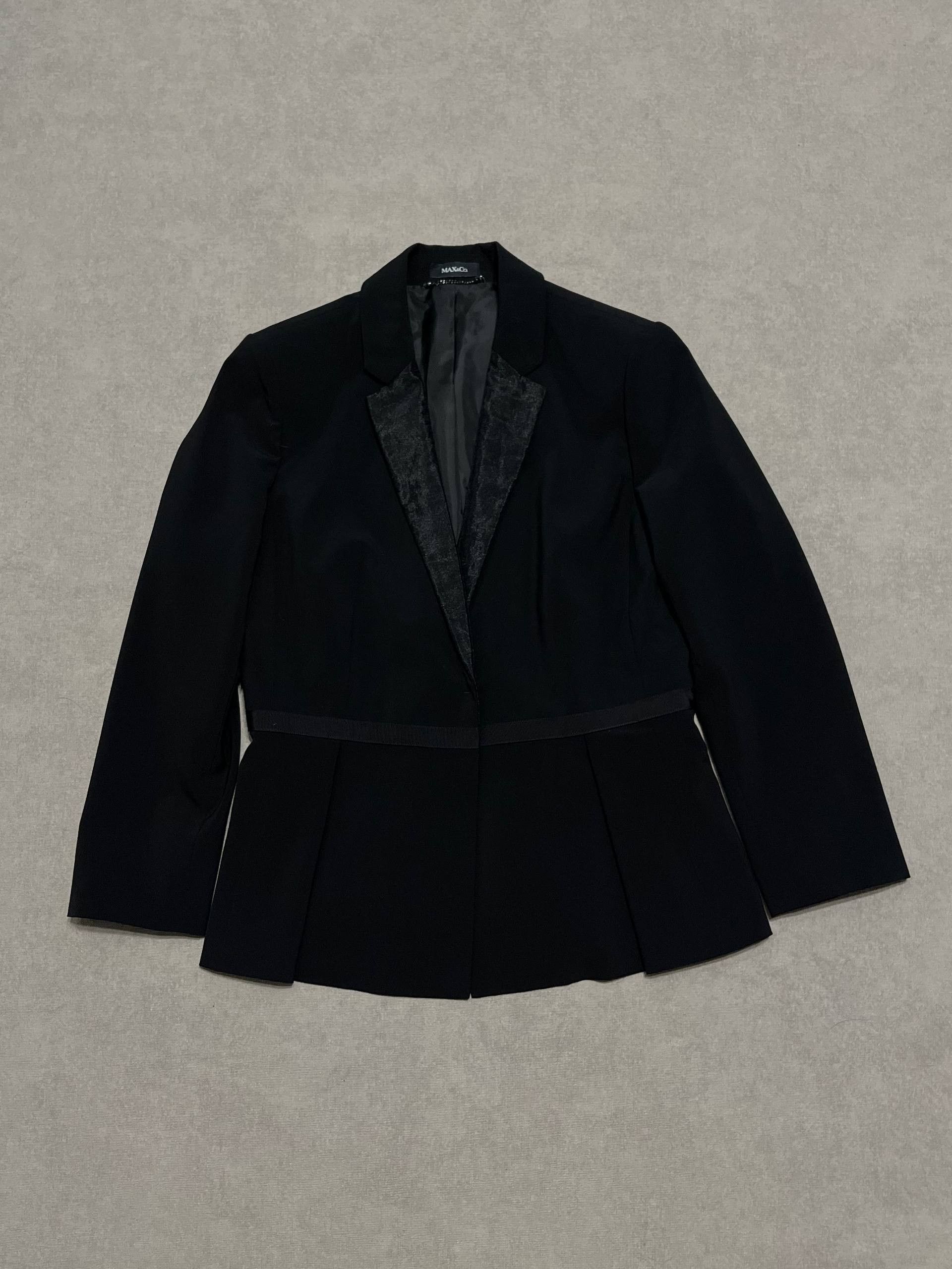 MAX&Co. Rare Max&Co. Womens Blazer Jacket Black Mara Vintage Size M / US 6-8 / IT 42-44 - 1 Thumbnail