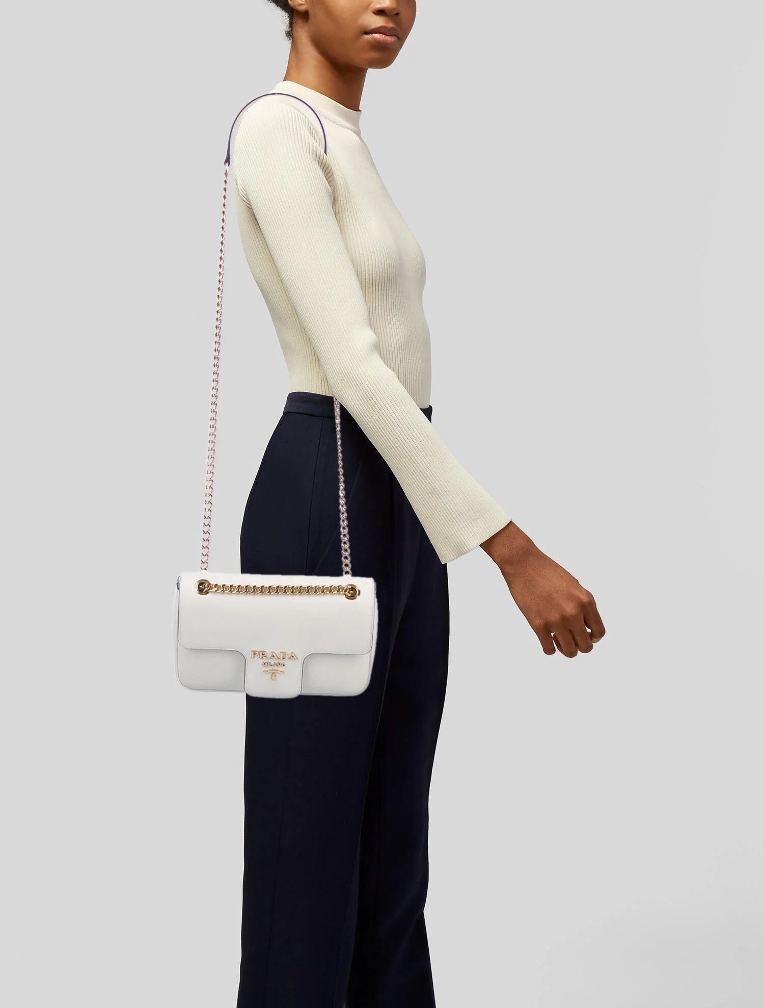 Prada o1la1rc1a0724 Size: OS / Shoulder Bag in White Size ONE SIZE - 5 Thumbnail