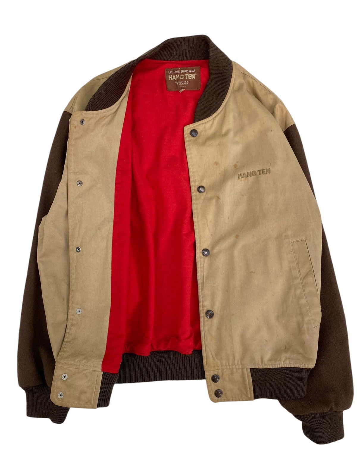Hang Ten × Vintage Vtg Hang Ten Bomber Jacket Size US L / EU 52-54 / 3 - 1 Thumbnail