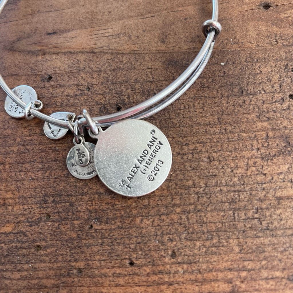 Other 2 Alex and Ani United States NAVY Charm Bangle Bracelet Rafa Size ONE SIZE - 6 Thumbnail