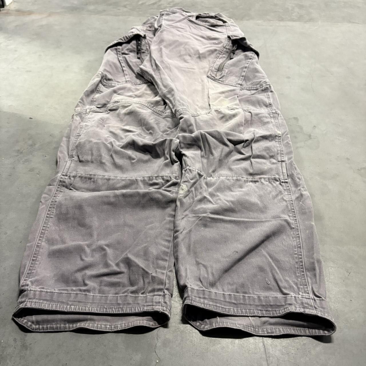 Japanese Brand × Vintage Crazy Vintage Y2K/2000s Baggy Grey Grunge Cargo Pants! Size US 34 / EU 50 - 2 Thumbnail