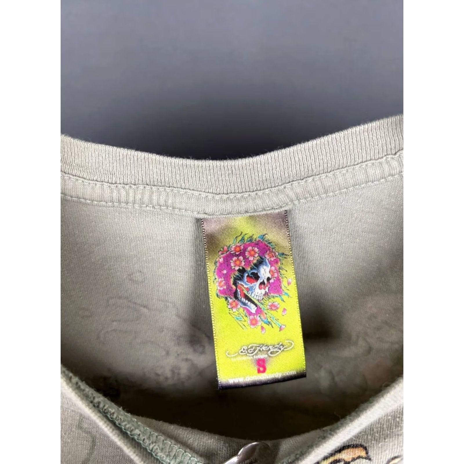 Ed Hardy Ed Hardy T-Shirt Mens S Gray Cotton Crew Neck Short Sleeve Top Size US S / EU 44-46 / 1 - 3 Thumbnail