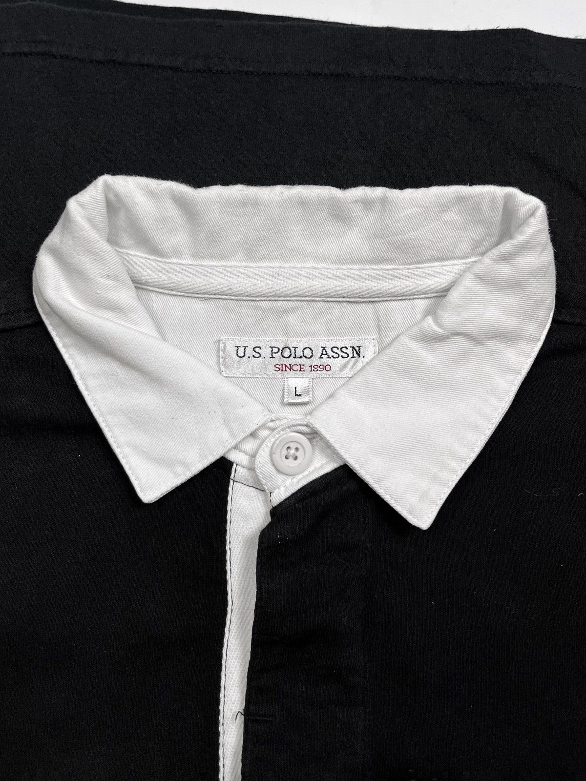 U.S. Polo Assn. U.S. Polo Assn White Collar Polo Shirt Size US XXL / EU 58 / 5 - 6 Thumbnail