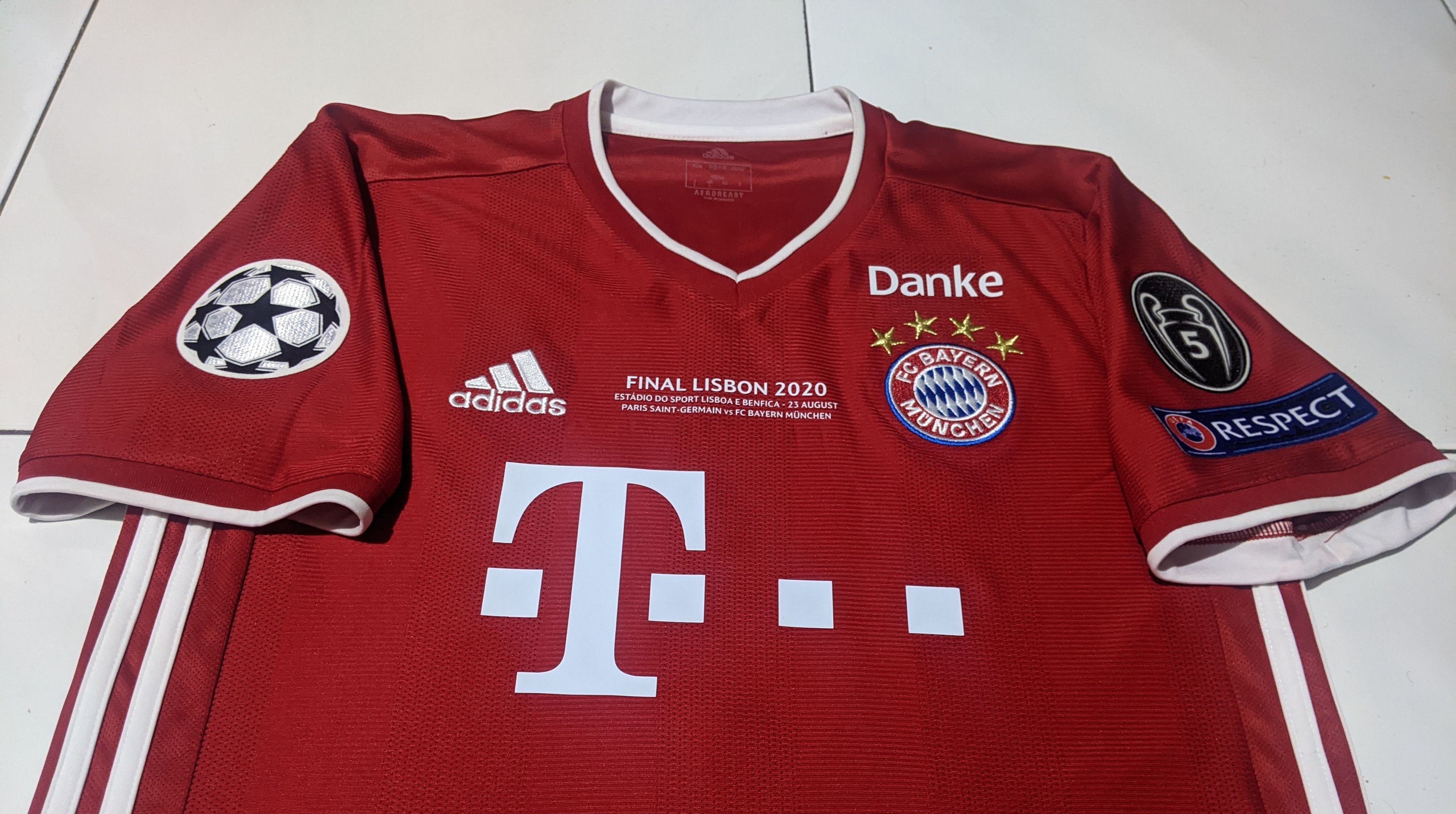 Adidas Bayern Munchen Final Lisbon 2020 Jersey Lewandowski 9 Size US S / EU 44-46 / 1 - 4 Thumbnail