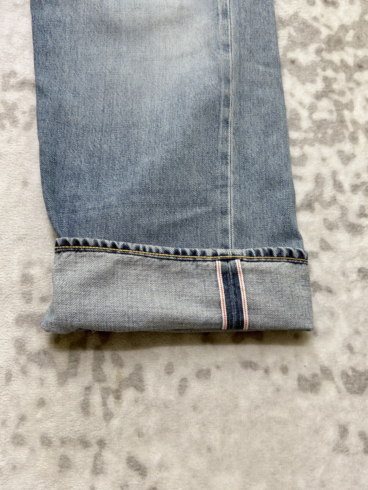 Japanese Brand Vintage Cracker Jack Selvedge Light Washed Denim Jeans Size US 28 / EU 44 - 8 Thumbnail