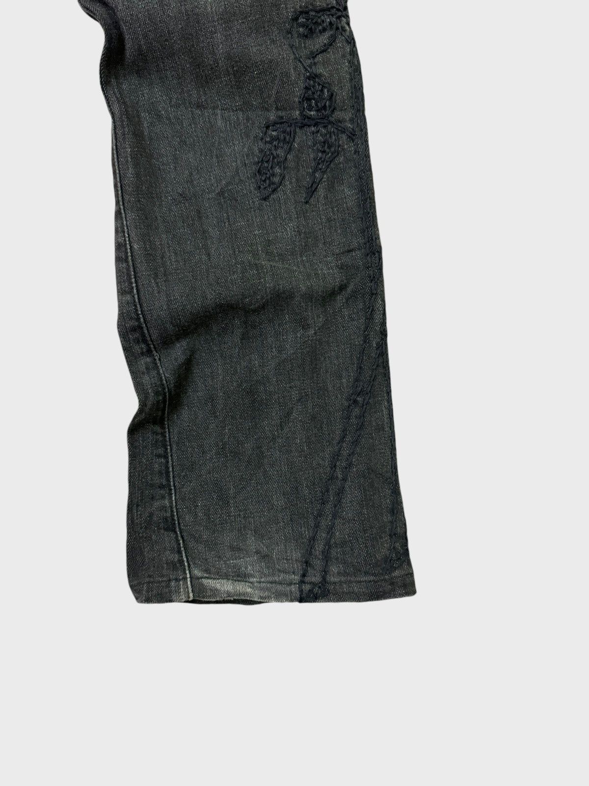Hysteric Glamour × Japanese Brand × Vintage THE DEN IM LAB EMBROIDERY SKINNY LOW RISE DENIM Size US 30 / EU 46 - 15 Thumbnail