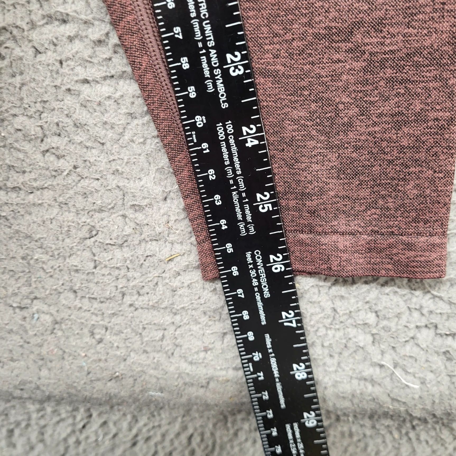 Vintage PINK Victoria’s Secret Seamless Leggings Womens S Burgundy Athleisure AH0473 Size 28" / US 6 / IT 42 - 7 Thumbnail