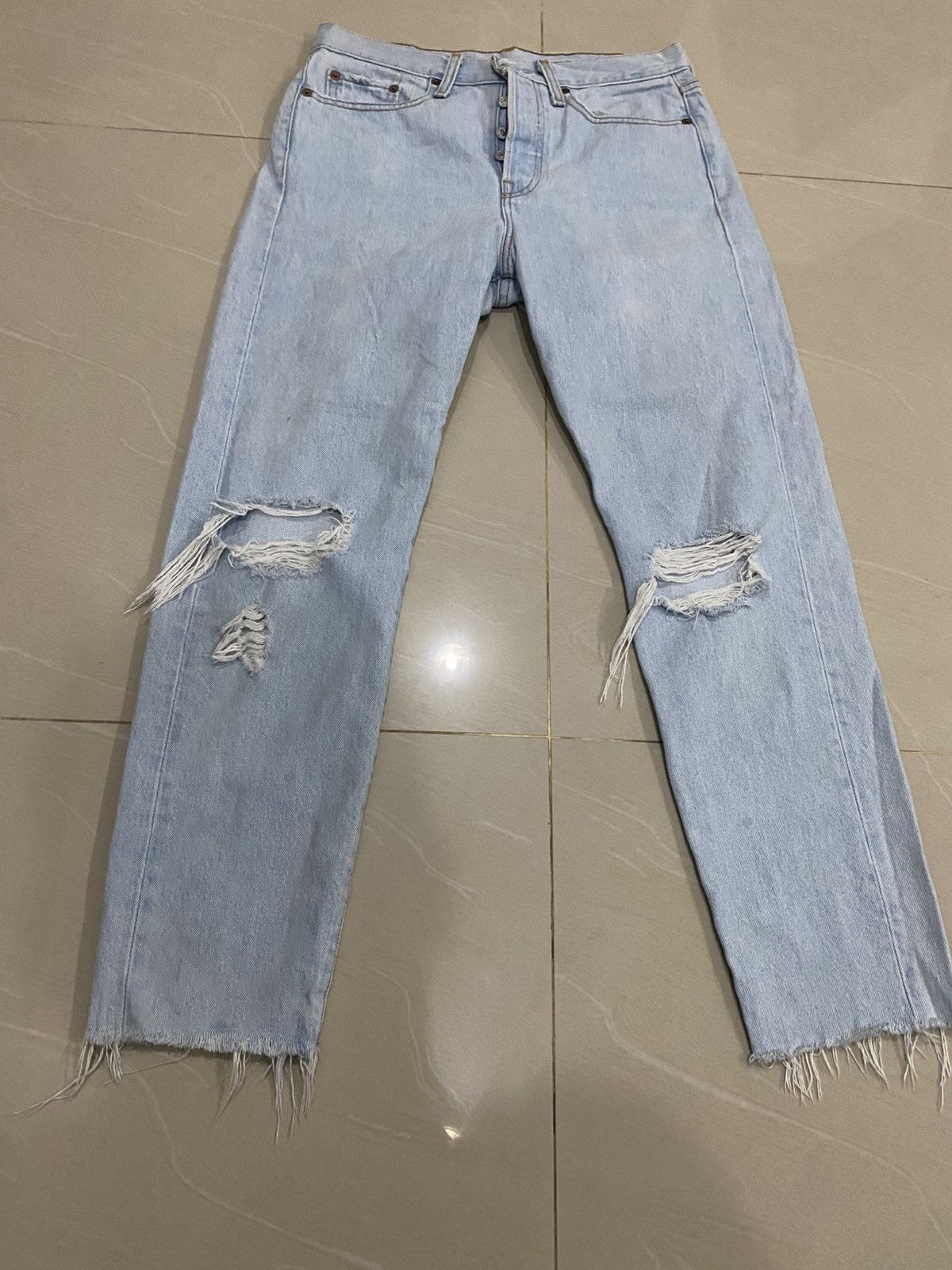 Levi's Vintage Distressing Levis Ladies Jens Size 31" - 4 Thumbnail