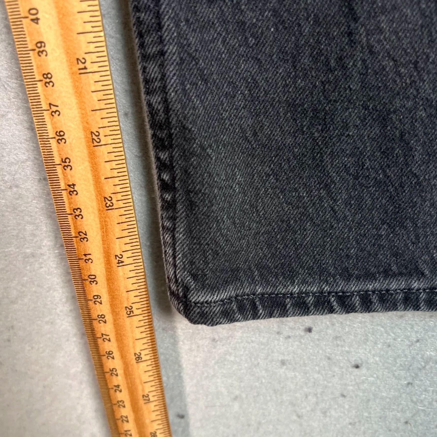 Gap VINTAGE Gap 90s Straight Crop High Rise Jeans Womens Size 29 / 8 Cotton Blend Denim Black Size 29" - 7 Thumbnail