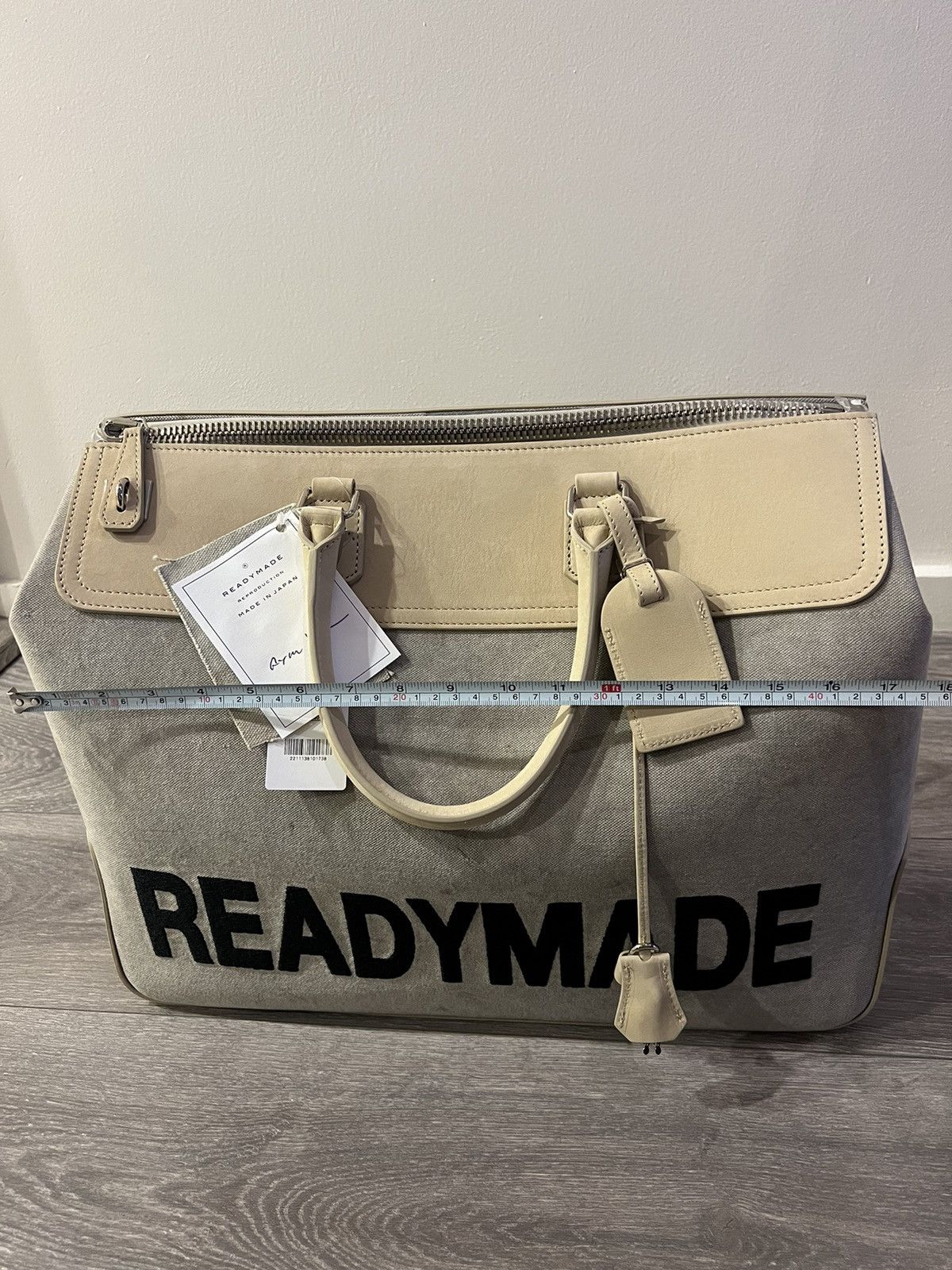READYMADE Readymade Gym Bag Large Beige Cream BNWT Size ONE SIZE - 14 Thumbnail