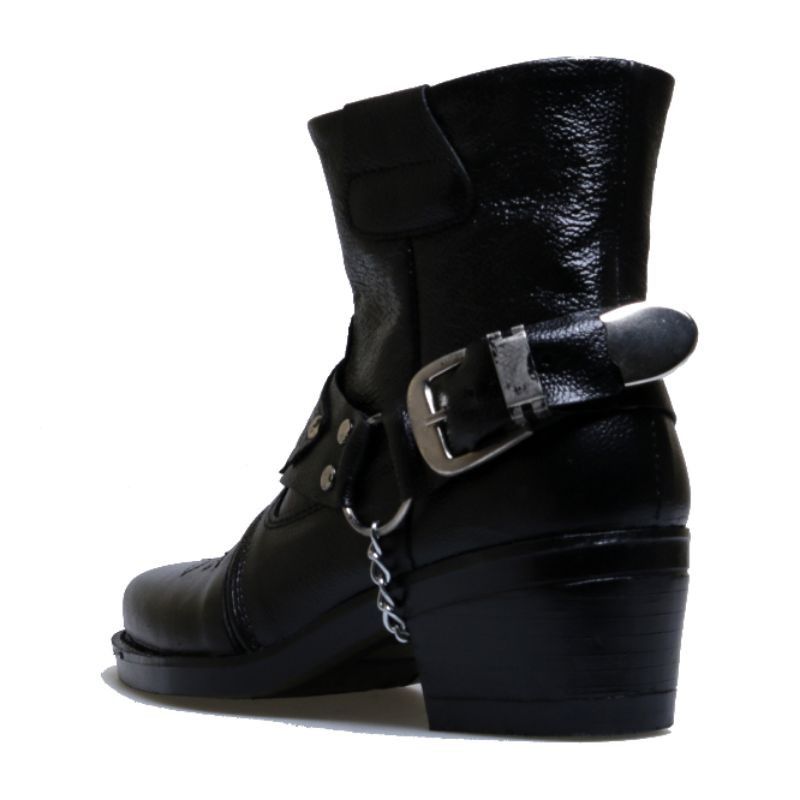 Cowboy Equipment × Designer × Rider Boot Co. Stabz Biker Cowboy Boots Black Size US 10 / EU 43 - 2 Thumbnail