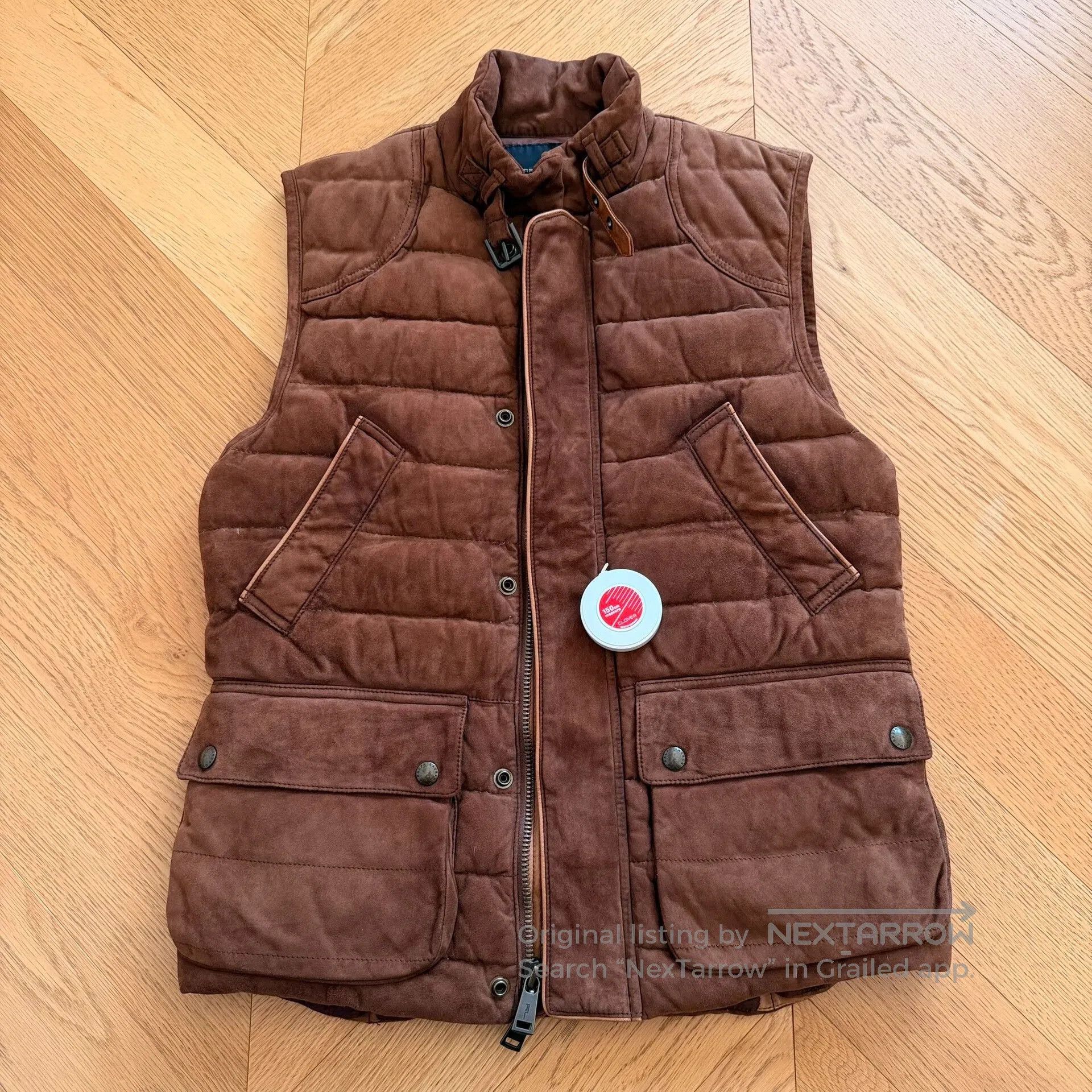 RLX Goat Suede Outdoor Down Vest.