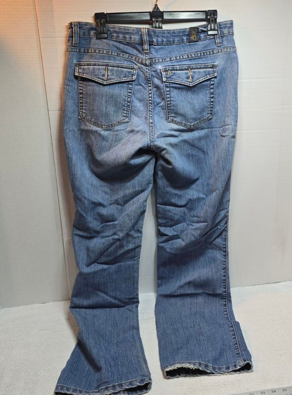 Aran Isles Knitwear Women's Aura Blue Boot Cut Jeans Size 12 Size 30" / US 8 / IT 44 - 4 Thumbnail