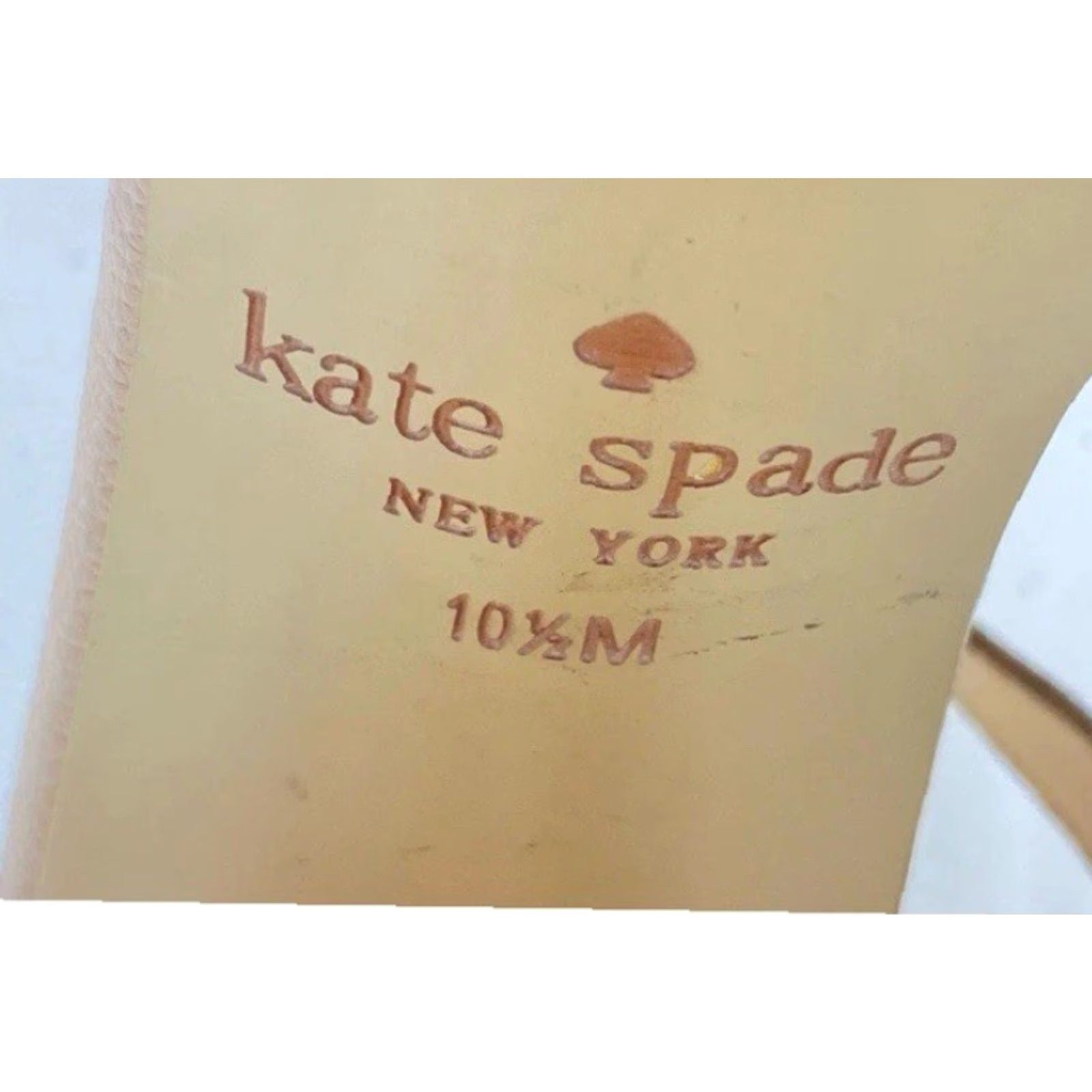 Vintage Kate Spade New York Mallorca Beige Leather Slingback Pumps Size 10.5 Women Size US 11 / IT 41 - 8 Thumbnail